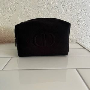 Dior Black Small Makeup Bag